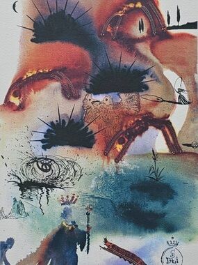 Salvador Dali canvas print Alice in Wonderland 9/13 30x40cms